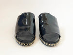 NEW Karl Lagerfeld Patent Leather Adelela Slide Size 6