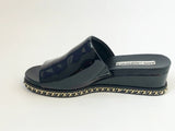 NEW Karl Lagerfeld Patent Leather Adelela Slide Size 6