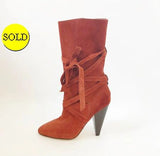 NEW Veronica Beard Suede Boots Size 38 It (8 Us)