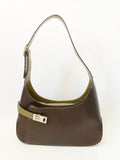 Salvatore Ferragamo Leather Gancini Shoulder Bag