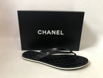 Chanel Calfskin Thongs Size 41 It (11 Us)