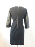 Brogden Leather Knit Dress Size M
