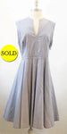 Tory Burch Blue Striped Dress Size 12