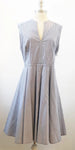 Tory Burch Blue Striped Dress Size 12