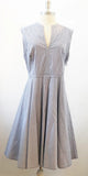 Tory Burch Blue Striped Dress Size 12
