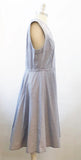Tory Burch Blue Striped Dress Size 12