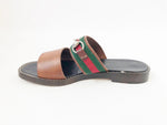 Gucci Web Sandal Size 37.5 It (7.5 Us)
