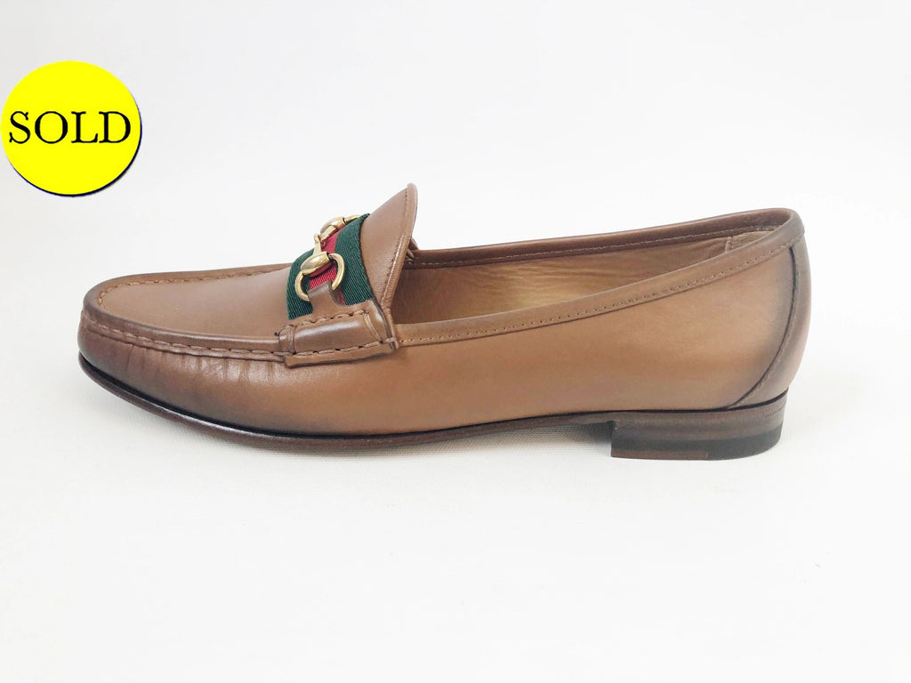 NEW Gucci Web Loafer Size 39 It (9 Us) – KMK Luxury Consignment display picture 2