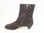 Gucci Suede Guccissima Low Boots Size 39 It (9 Us)