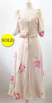 Vintage Judy Hornsby Couture Silk Dress Size 10