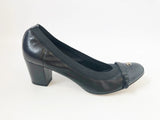 Chanel Cap-Toe Ruffle Pump Size 40 It (10 Us)