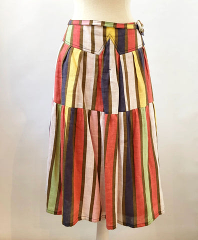 Oilily Striped Tiered Skirt Size 38 It (M / 6)