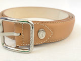 NEW Longchamp Tan Leather Belt