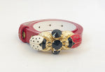 NEW Anne Fontaine Ladybug Buckle Belt