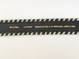 Oilily Leather Whipstitch Belt Size L