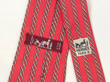 Hermès Red Silk Tie