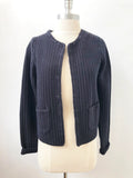 NEW Me+Em Chunky Blue Cotton Cardigan Size 6