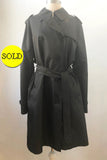 Burberry London Belted Trench Coat Size 14