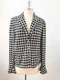 St. John Collection Houndstooth Knit Jacket Size 10