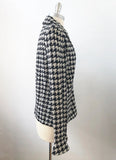 St. John Collection Houndstooth Knit Jacket Size 10