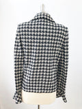 St. John Collection Houndstooth Knit Jacket Size 10
