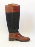 Tory Burch Wool And Leather Boot Size 8