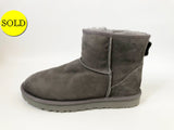 NEW Ugg Grey Shearling Boots Size 9
