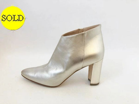 Manolo Blahnik Gold Boots Size 41 It (11 Us)