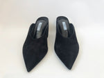 Prada Black Suede Mule Size 39.5 It (9.5 Us)