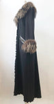 Stizzoli Fur Trim Coat Size 42 It (6 Us)