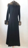 Stizzoli Fur Trim Coat Size 42 It (6 Us)