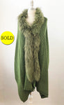 Stizzoli Capelet W/Fur Trim