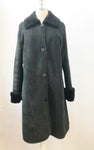 McElroy Black Shearling Coat Size L