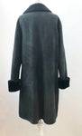 McElroy Black Shearling Coat Size L