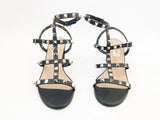 Valentino Rockstud Caged Sandal Size 37.5 It (7.5 Us)