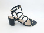 Valentino Rockstud Caged Sandal Size 37.5 It (7.5 Us)