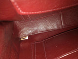 Vintage Chanel Chevron Leather Shoulder Bag