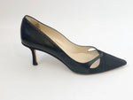 Jimmy Choo Suede With Snakeskin Pump Size 37 It (7 Us)