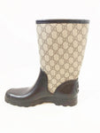 Gucci Fur Lined Rubber Boots Size 39 It (9 Us)