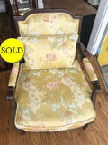 Kravet Fabric Lounge Chair With Pillow