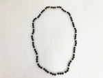 Onyx And 14K Beaded Necklace