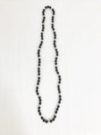 Onyx And 14K Beaded Necklace