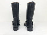 Bottega Veneta Leather Moto Boots Size 36.5 It (6.5 Us)