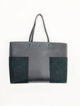 Leather And Suede Tote