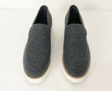NEW Vince Grey Wool Platform Loafer Size 7