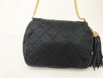 Vintage Chanel Satin Shoulder Bag