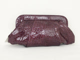 NEW Lauren Merkin Patent Embossed Clutch