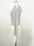 NEW Black And White Striped Sweater Size M