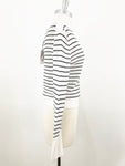 NEW Black And White Striped Sweater Size M