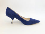 Prada Blue Suede Pumps Size 40 It (10 Us)